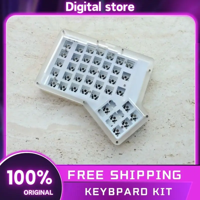 Kit de teclado dividido if-ergo, Kit de teclado de personalización inalámbrica de 2,4g, Hotswap Ergodox VIAL, teclados divididos programables, regalo para jugadores