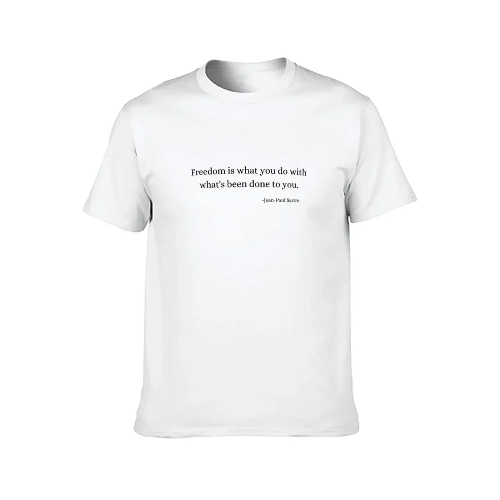 History Philosophy Quotes: Jean-Paul Sartre T-Shirt Man T-shirt Graphic T Shirt Vintage Fashion Shirts Customs Men's T-shirt