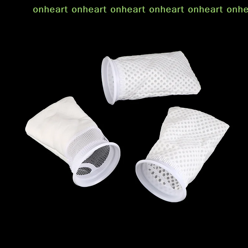 Anti Overflow Aquarium Filter Bag Honeycomb Type Washable Reusable Mesh Foam Carpet Sock Bag For Fish Marine Filtration System view 3
