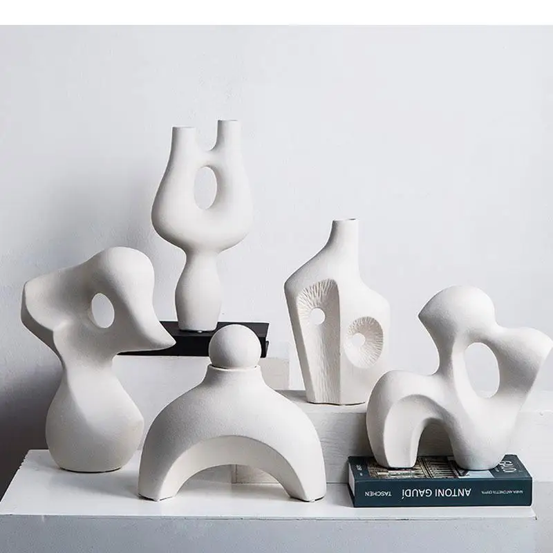 

Abstract Ceramic Ornaments Artificial Mountain Creativity Irregular Sculpture Living Room Decoration Furnishings