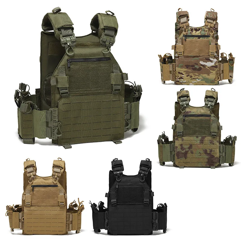 

Custom Wholesale Outdoor Colors Adjustable Breathable Tactical Vest For Hunting Tactic Vest Plate Carrier