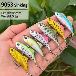 5g 45mm Mini Sinking Vibration Ratlin Fishing Lures Long Casting Artificial Bait Pesca Wobblers for Pike Bass Fishing Equipment