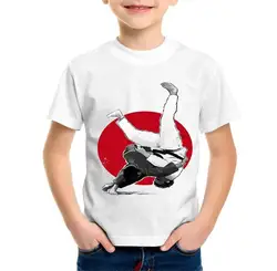 Children's Clothing Boys Tshirt Short Sleeve Tops Girl T-Shirt Casual Judo Print O-Neck Fashion Kids Summer Clothes Boy Clothes