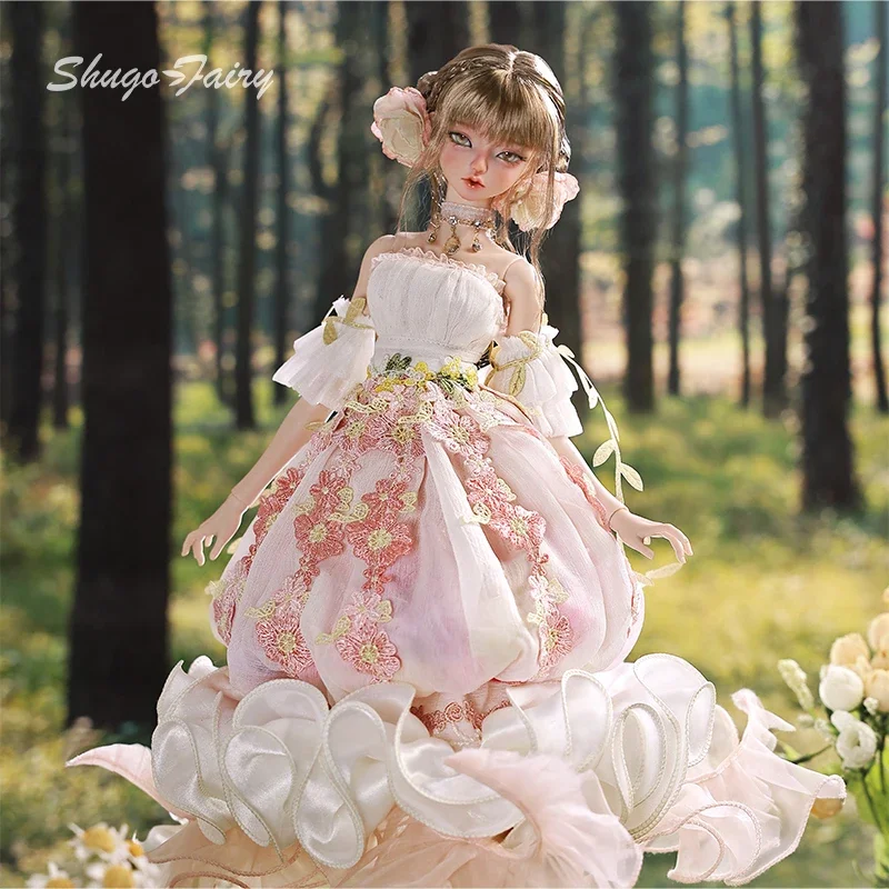 Sakina Bjd Puppe 1/4 Bariy Blume Qualle Fantasy Spielzeug Harz Kugelgelenk Puppen Fullset Kunstkollektion Shugafairy Geschenk für Mädchen