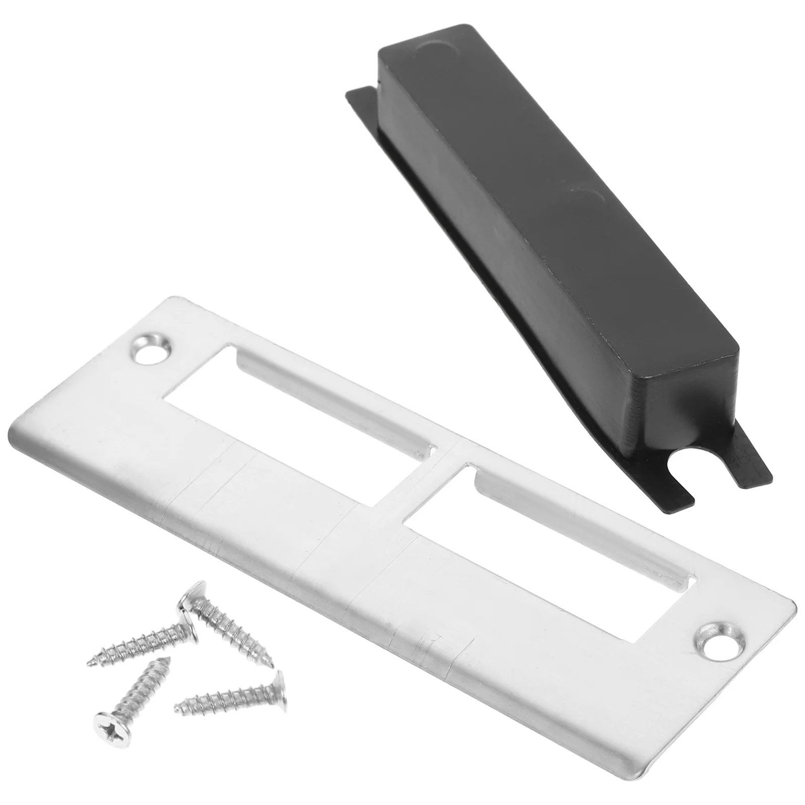 

1Set Ball Lock Accessories Deadbolt Strike Plate Heavy Duty Door Reinforcement Plate Cover Hole Filler Metal Repair Kit