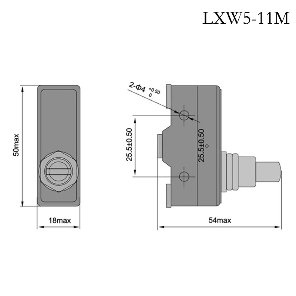 LXW5-11M/LXW5-11G2 Stantuffo a pulsante Micro finecorsa momentaneo AC380V DC220V Microinterruttore Apparecchiature elettriche impermeabili