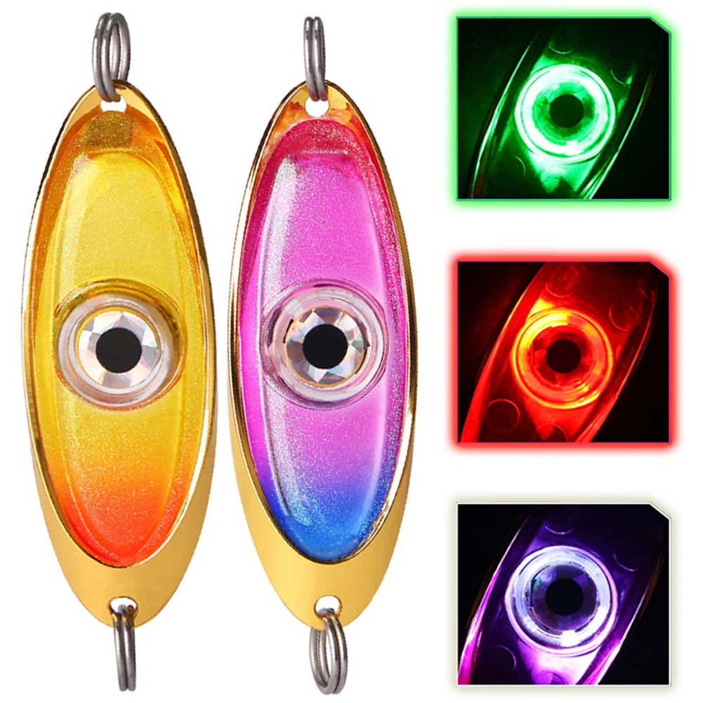 LED Fishing Lure Light Rotatable Fishing Lure Trap Light Waterproof Deep Drop Underwater Fishing Light for Attracting Fish