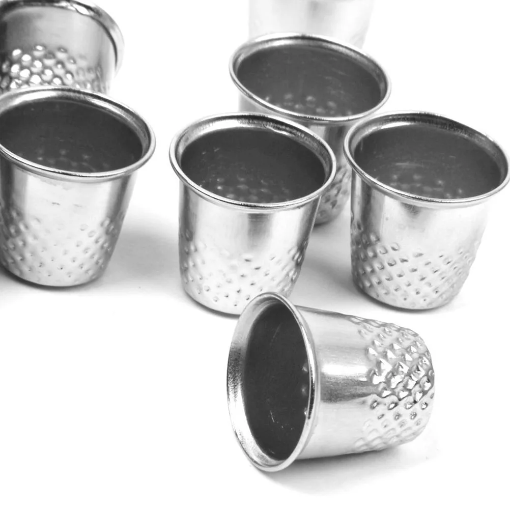 

10pcs Vintage Thimble Silver 12*13Mm Metal Diy Craft Thimble Diy Craft Tool For Canvas Repair Pins Needles
