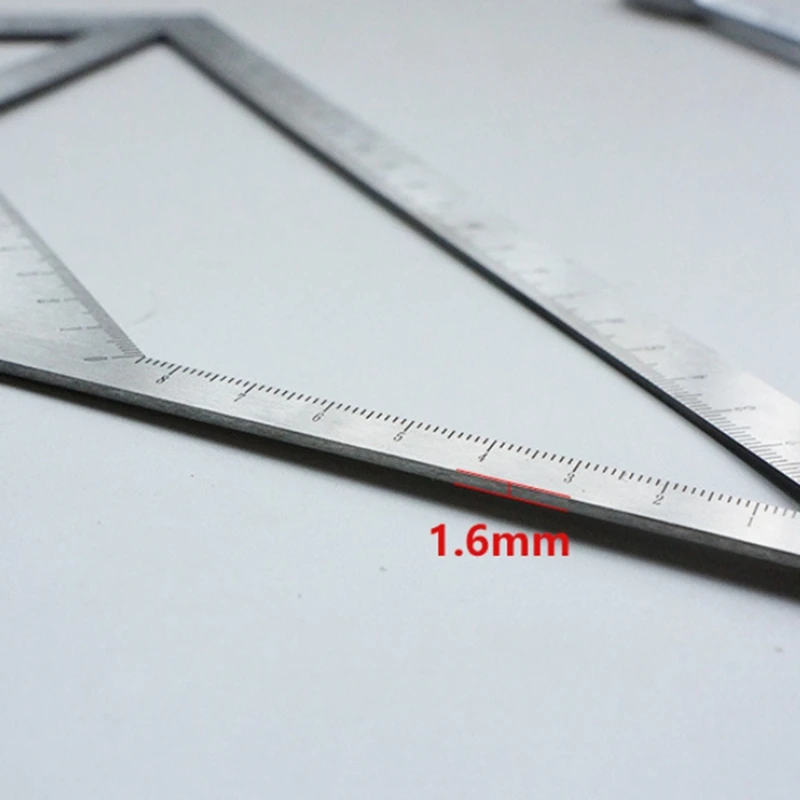 HOT SALE Stainless Steel Thicken Floor Drain Ruler Tile Triple-Cornered Ruler Multiple Patterns Bricklayer Measuring Tool