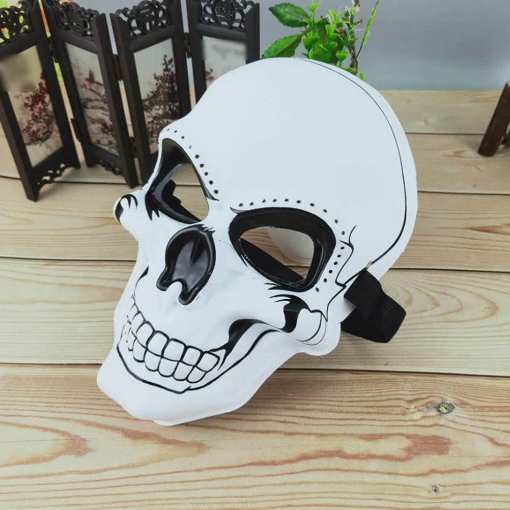 

Smiling Face Mask Fancy Dress Party Prop Skull Dedicated Halloween Cosplay Ghost Head