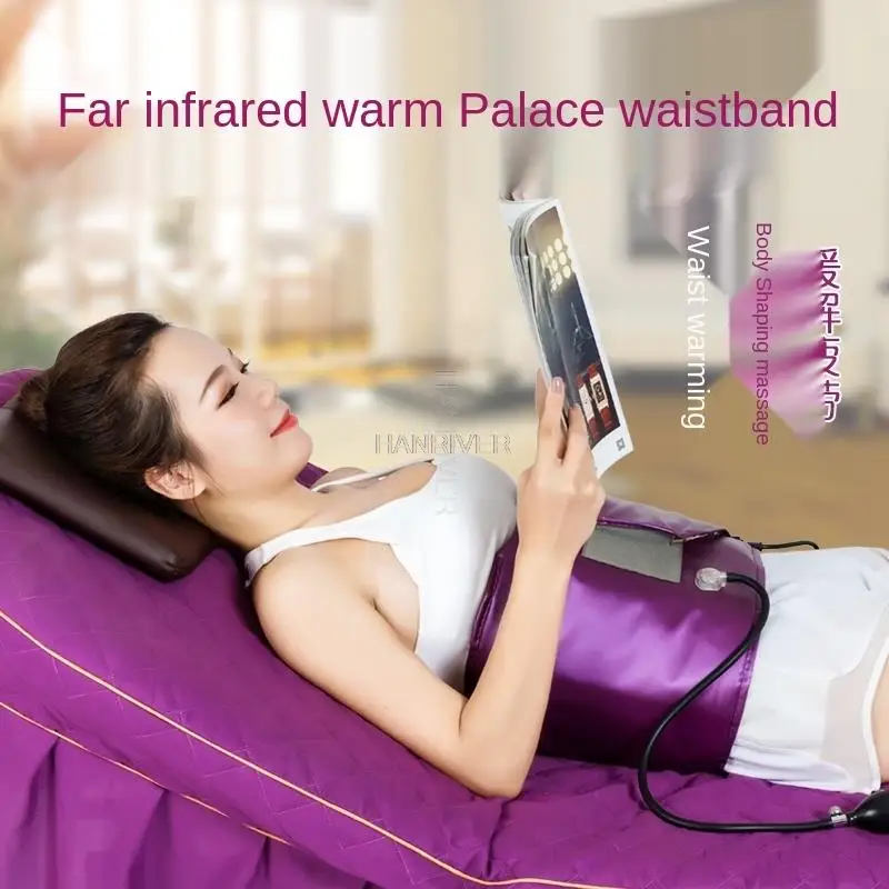 360-degree vibration electric far-infrared heating waist belt for warmth, heat generation, and fat reduction