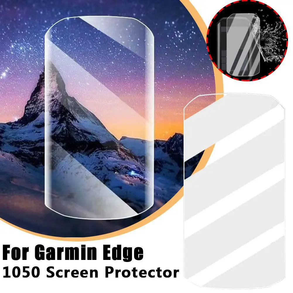 สำหรับ Edge1050 Garmin ผิวนอกป้องกันซิลิโคนเปลือกหุ้มทั้งหมดพร้อมฟิล์มป้องกันป้องกันซิลิโคนเคส