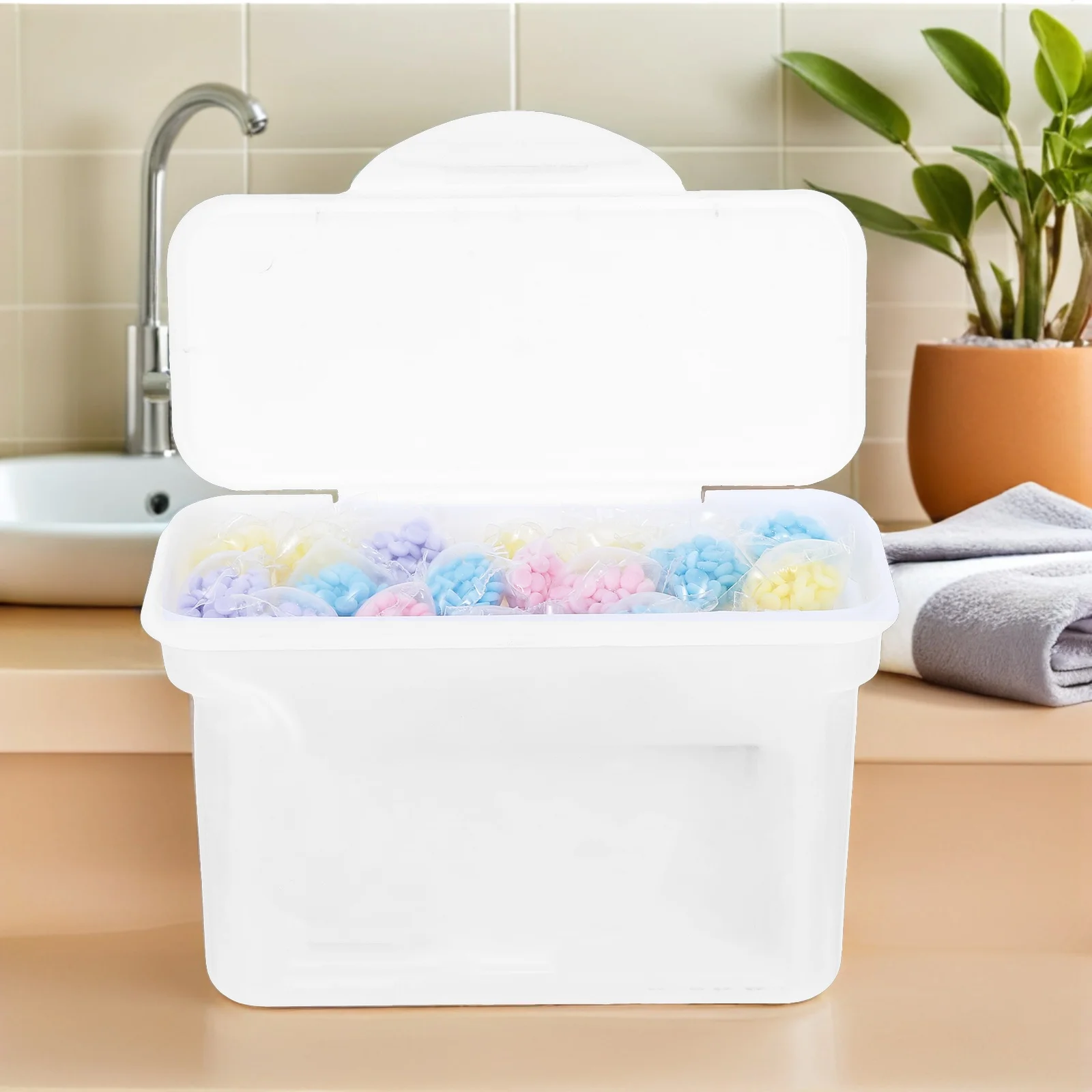 100 قطعة رائحة الغسيل الخرز رائحة كبسولات سريع الذوبان منعم الأقمشة طويلة الأمد العطر غسل الداعم للآلة #2