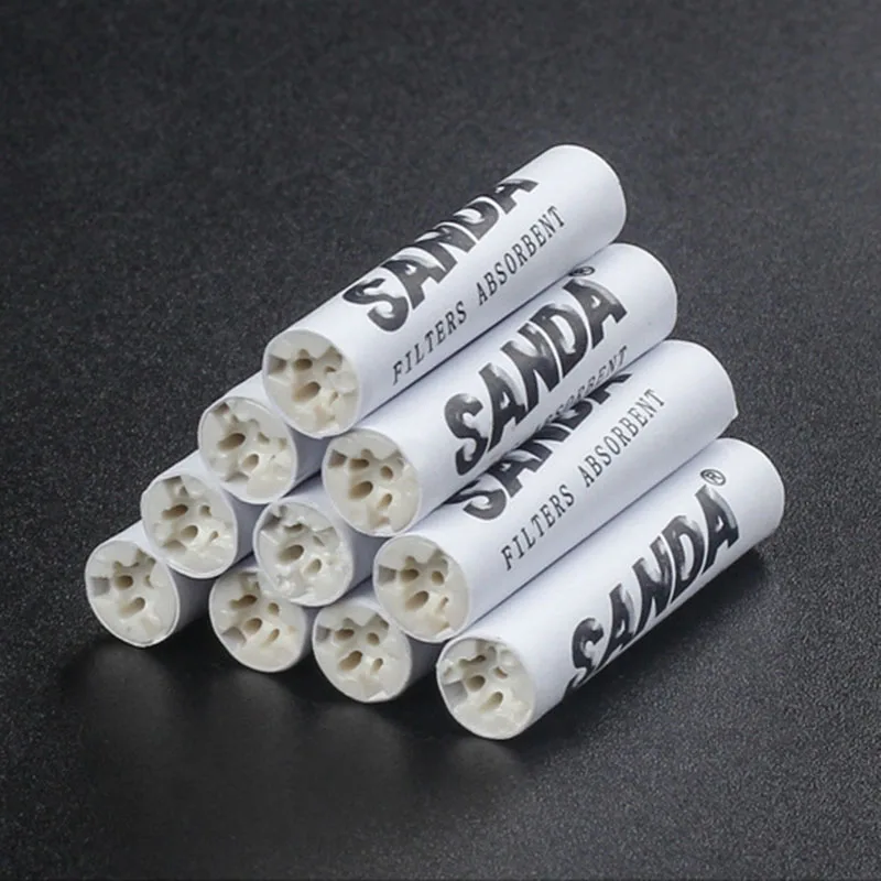 9mm Activated Carbon Tobacco Pipe Filter 10pcs Filter Core For Pipe Smoking