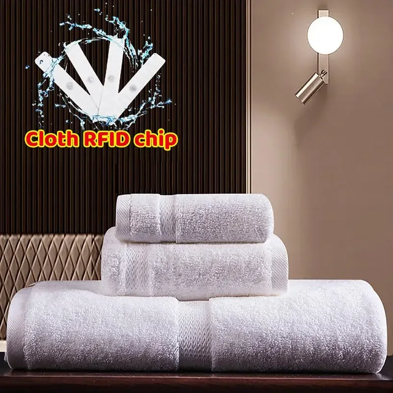 5Pcs RFID UHF Tags Stickers Heat Resistant Washable Laundry Tag Cloth Industrial Laundry Manage RFID Sticker Adhesive