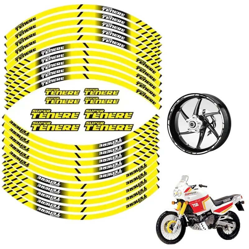 For YAMAHA super TENERE 750 1200 XT1200Z Motorcycle Parts Contour Wheel Decoration Decal Sticker - C