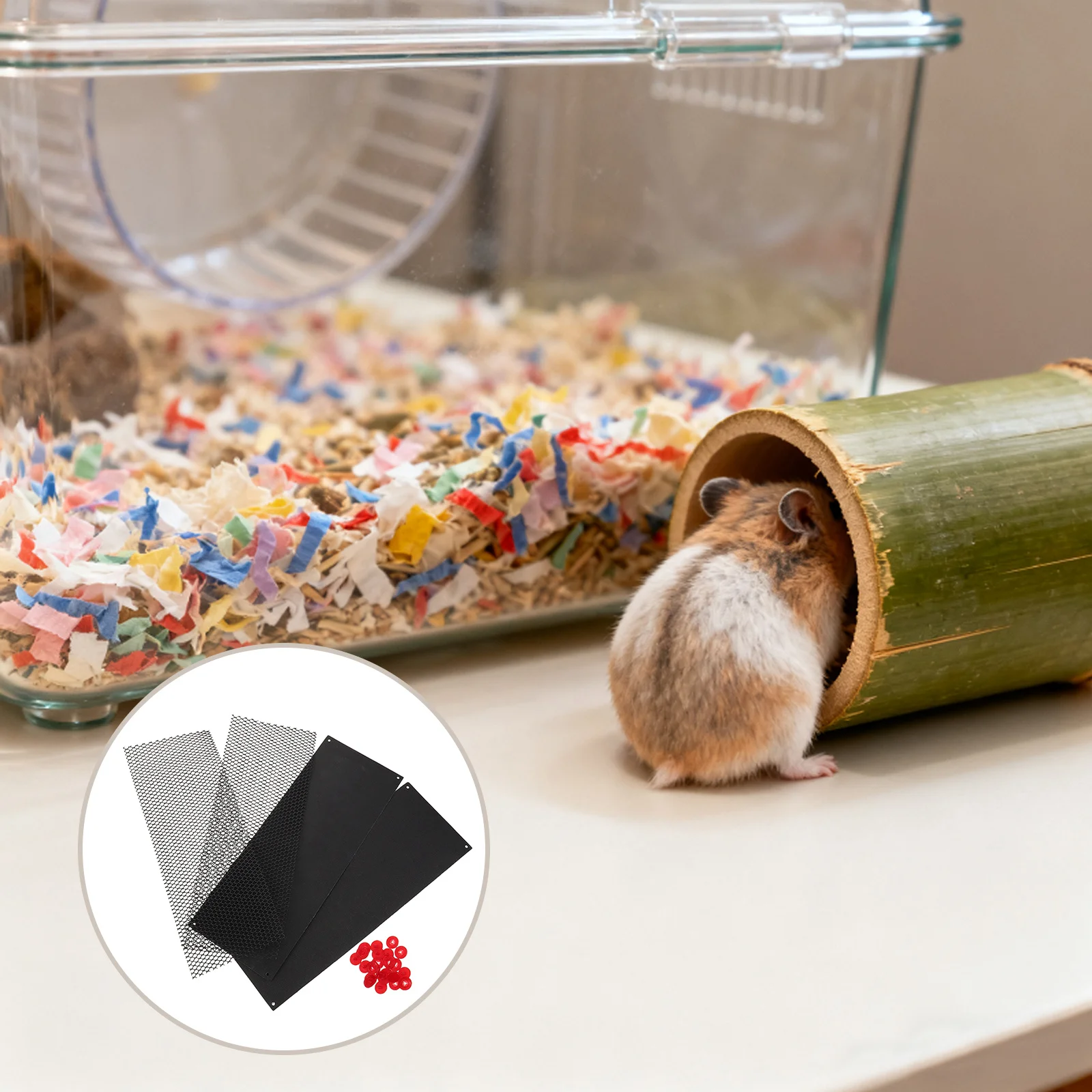 

1Set Hamster Wheel Silent Pad Nail Trimmer Abrasive Mat Exercise Accessory Pet Grooming Running Disc Supply Hamster Platform