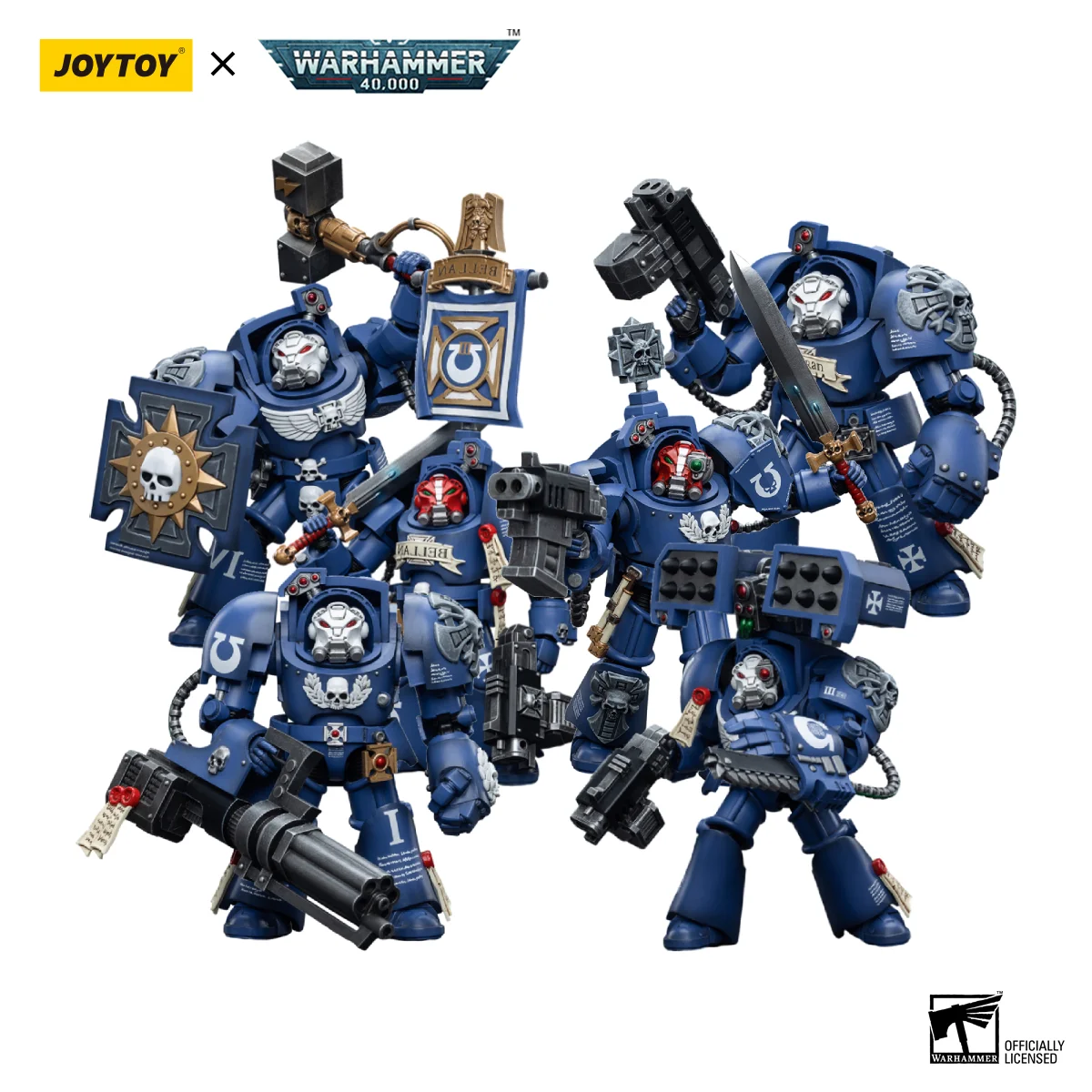 

[В НАЛИЧИИ] JOYTOY Warhammer 40k 1/18 Фигурка Ультрамарин Терминаторы 6 шт. Аниме Военная модель игрушки Праздничные подарки