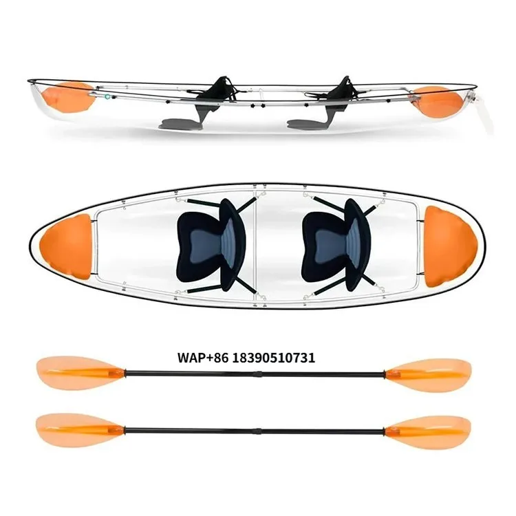 

Water Recreation Single/Double Transparent Computer Kayaking Lake/River Boating Recreation Equipment 2 People
