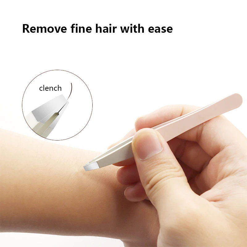 عالية الجودة الحاجب الملقط ، الشعر الملونة ، الجمال غرامة الشعر مجتذب ، الفولاذ المقاوم للصدأ مائلة الحاجب كليب ، إزالة أدوات ماكياج ، 4 قطعة #5