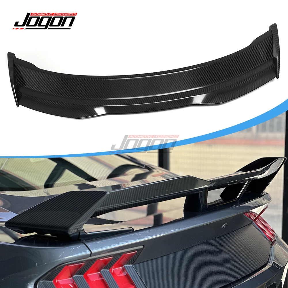 Replacement Carbon Car Rear Trunk HP With Gurney Spoiler Wing Splitter Cover Trim For Ford Mustang S650 GT Dark Horse 2024 2025