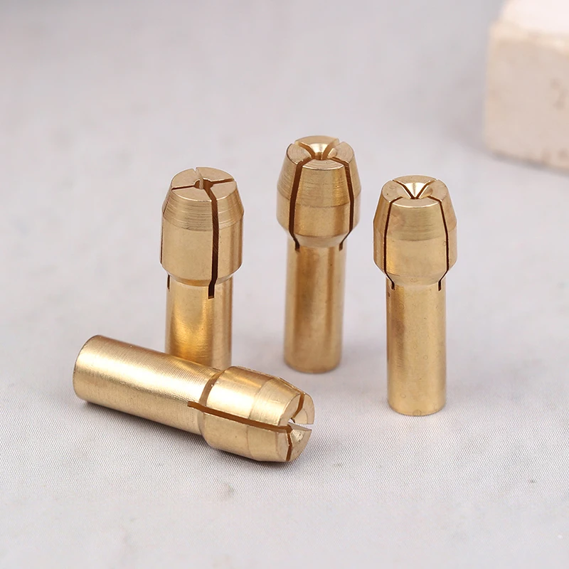 10Pcs/set 0.5mm-3.2mm Mini Drill Chucks Adapter Chucks For Chuck Adapter Micro Collet Brass DIY Power Rotary Tool