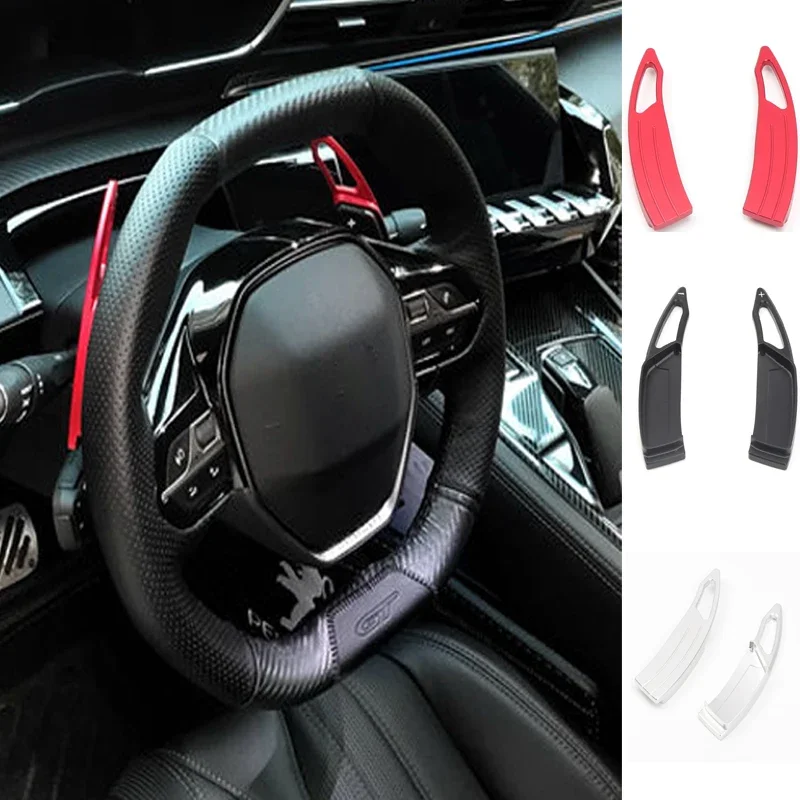 

For Peugeot 3008 5008 GT 508 Colorful Aluminum Steering Wheel DSG Shift Paddle Extension Shifters Car Accessory