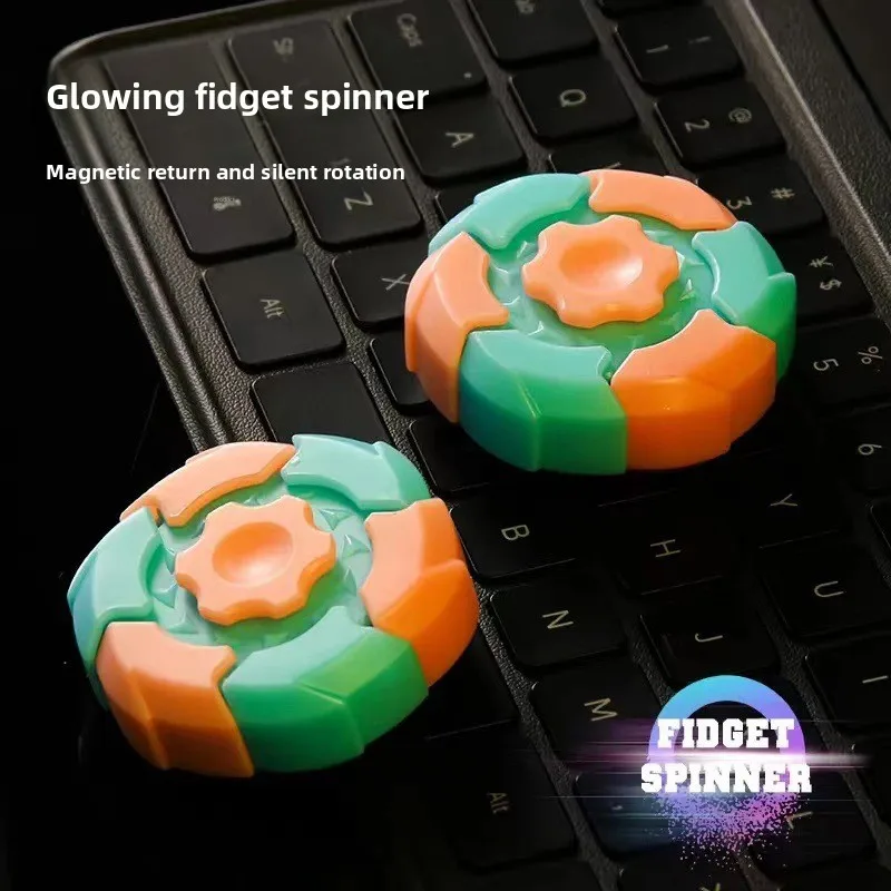 EDC تململ المتزلجون المفتوحة درع الغزل العلوي ألعاب متململة الإجهاد الإغاثة للبالغين المغناطيسي فنجر سبينر مكافحة الإجهاد اللعب