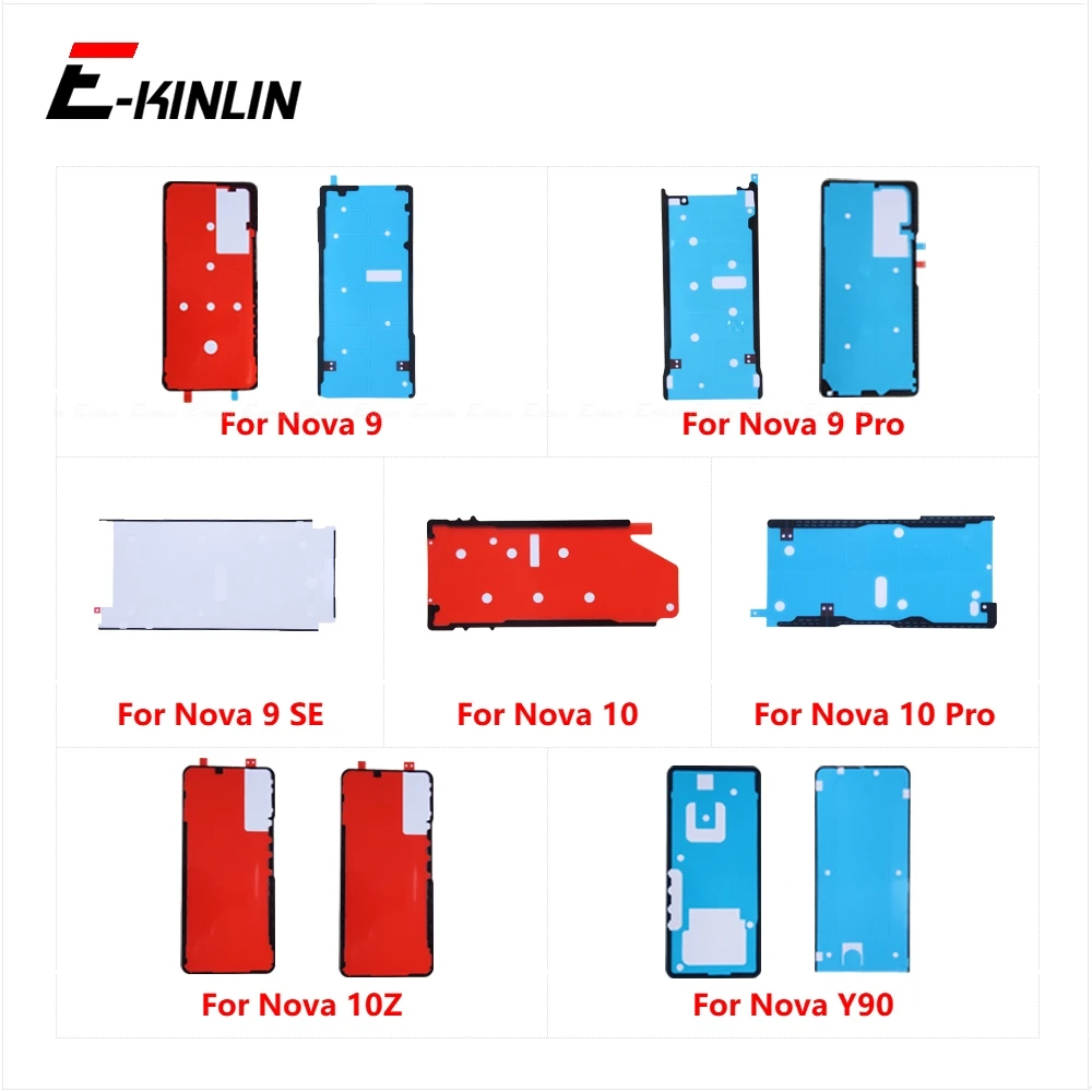 Back Cover Front LCD Display Screen Sticker Adhesive Rear Glue Tape Parts For HuaWei Nova 9 10  Pro SE 10z Y90