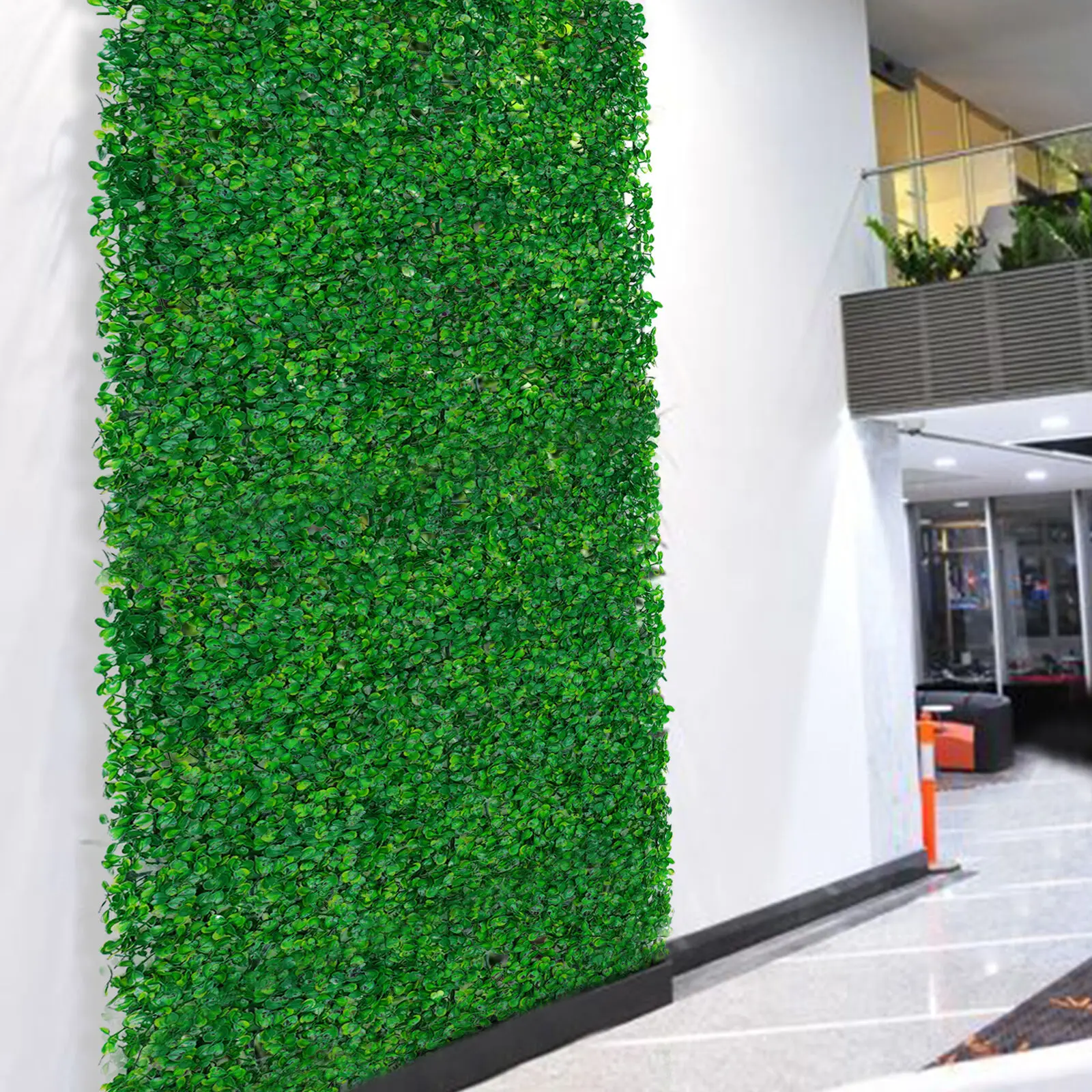 12Pcs Artificial Boxwood Hedge Plant Grass Backdrop Panels Green Wall Decor Outdoor Garden 60X40x4cm