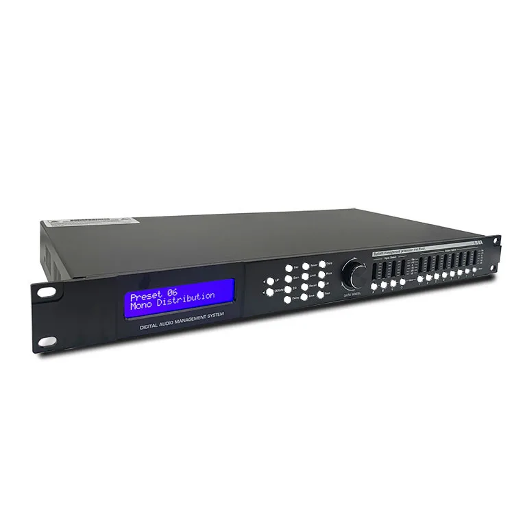 Professional Audio 4 In 8 Out Loud Speaker Management System Digital Dsp Audio Processor Suitable for meeting rooms and offices