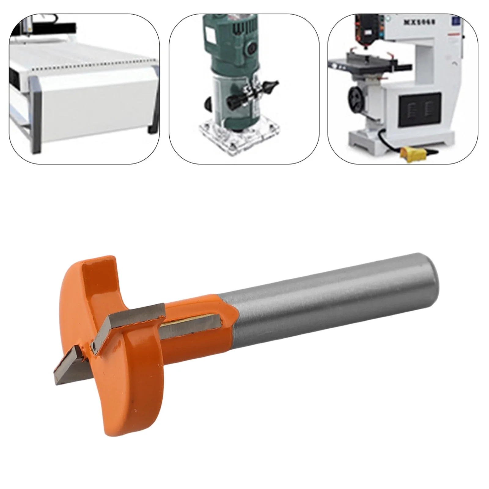 Carbide Tipped Router Bit with 1 Inch Cutting Diameter Designed to Provide Long Lasting Performance in Woodwork