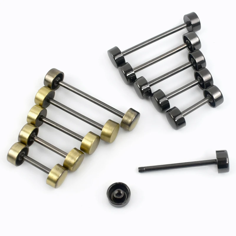 10Pcs Deepeel Detachable Wheel Screw Buckle 15-40mm Metal Barbell Clasp HandBag Strap Handle DIY Luggage Hardware Accessories