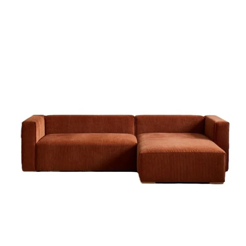 

Nordic Japanese corduroy fabric sofa module French retro style light luxury small apartment living room model house B & B