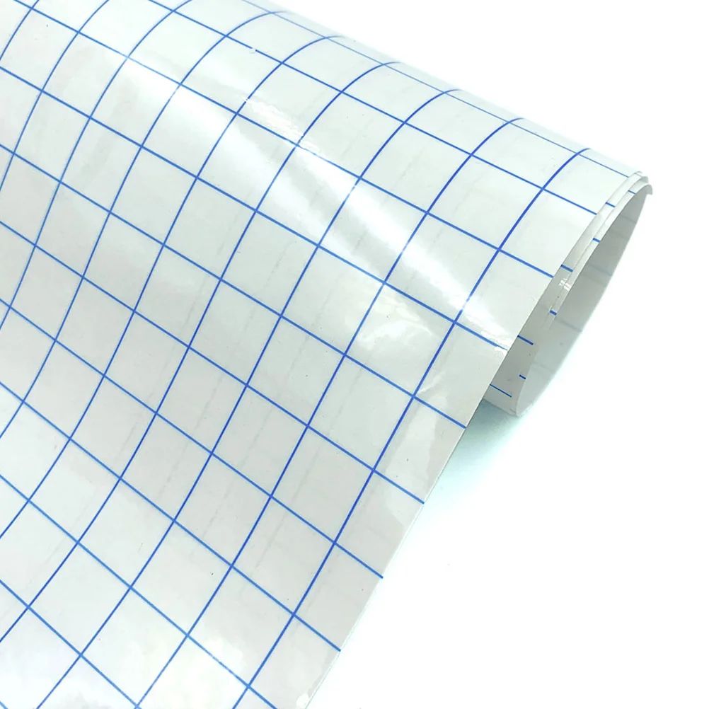 

4Sheets Positioning Transfer Film Clear Self Adhesive Tape for Cars Gridding Vinyl Sticker Medium Adhesiveness Application Tape