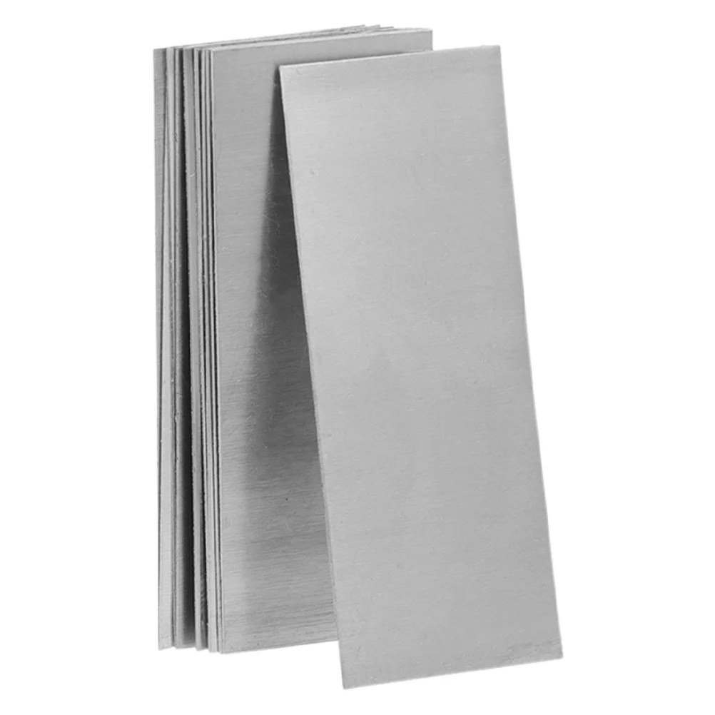 

12Pcs Zinc Anode Plates Electroplating Galvanizing Strips for Fruit Making Conductive Metal Sheets Zinc Anode