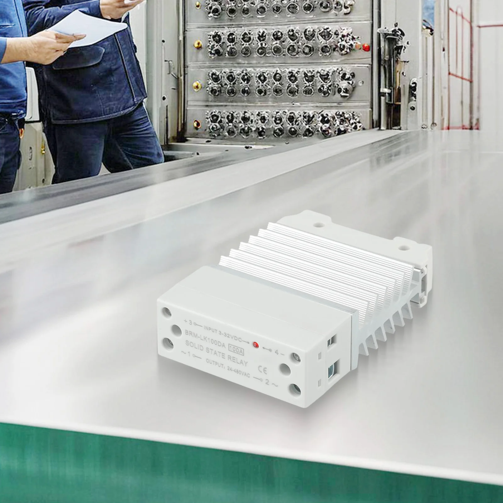35MM Rail Installation Relay 100A DC Control AC Relay Heat Dissipation Integrated Low Noise Operation For Industrial Automation