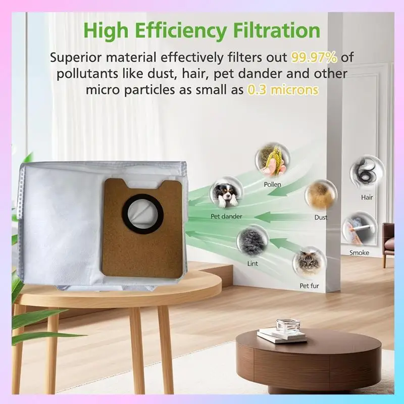 ABRG- كيس لجميع الغبار Forecovacs Y1 Pro/ Y1 Pro Plus أجزاء المكنسة الكهربائية استبدال غير المنسوجة كيس لجميع الغبار كيس النفايات 12 قطعة