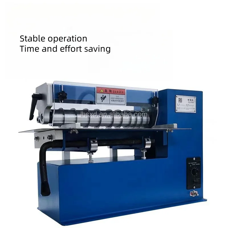 Small Speed Control Slitting Machine for Leather Cardboard Latex Sponge Cutting Machine Industrial Precision Slitter for