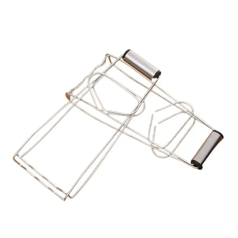 2PCS Stainless Steel Foldable Hot Dish Clamp Anti-Scald Bowl Clip Plate Pot Gripper Kitchen Utensil Holder Kitchen Tool