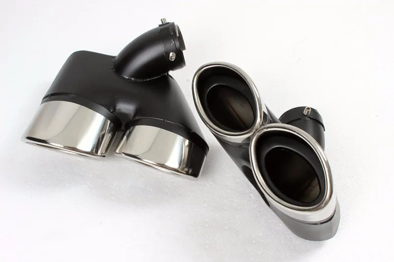 

2PCS/SET W211 E240 E280 E260 Quad Exhaust Dual Outlet Stainless Steel Exhaust Muffler Tips for Benz (Fits W211 )