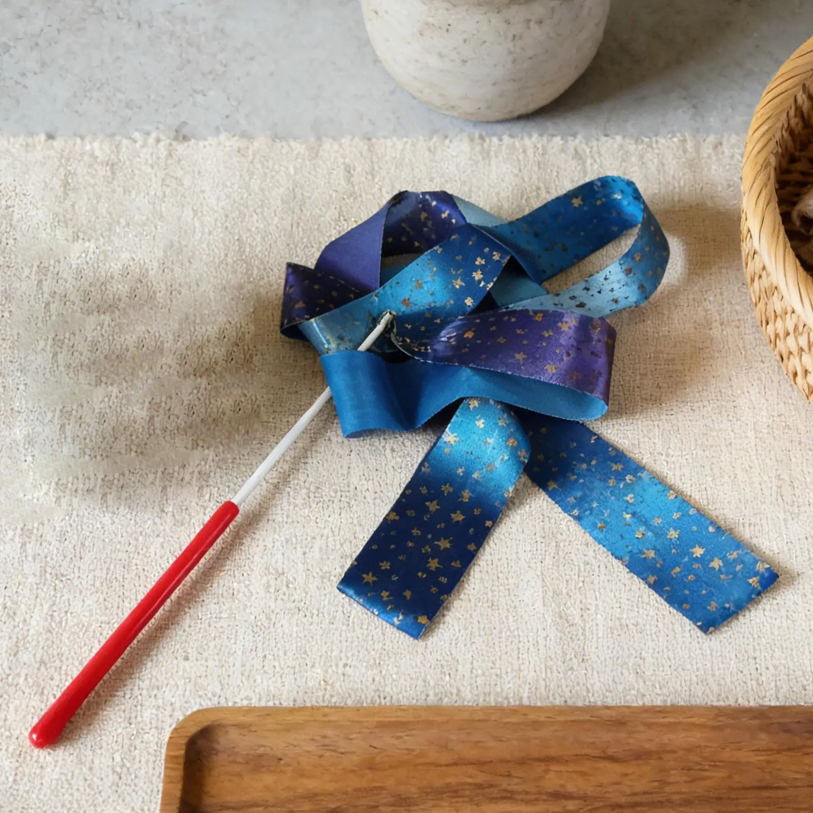 Ribbon Dancing Wands Long Twirling Sparkly Gradient Streamers Gymnastics Rhythmic Play Props for Parties Classrooms Talent Shows