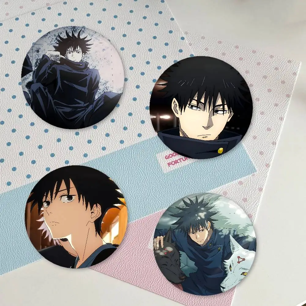 Cool F-Fushiguro M-Megumi Badges Fashion New Hip Hop Versatile Round Metal Badge Cartoon Pin Gift Wholesale