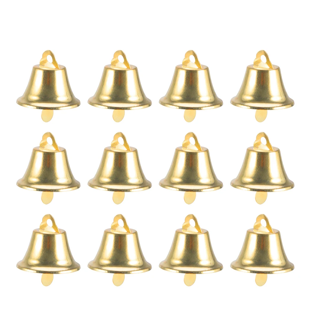 

120pcs 30Mm Christmas Hanging Pendant Diy Bell Ornament Mini Christmas Tree Decoration Cute Bell Pendant For Family Gift