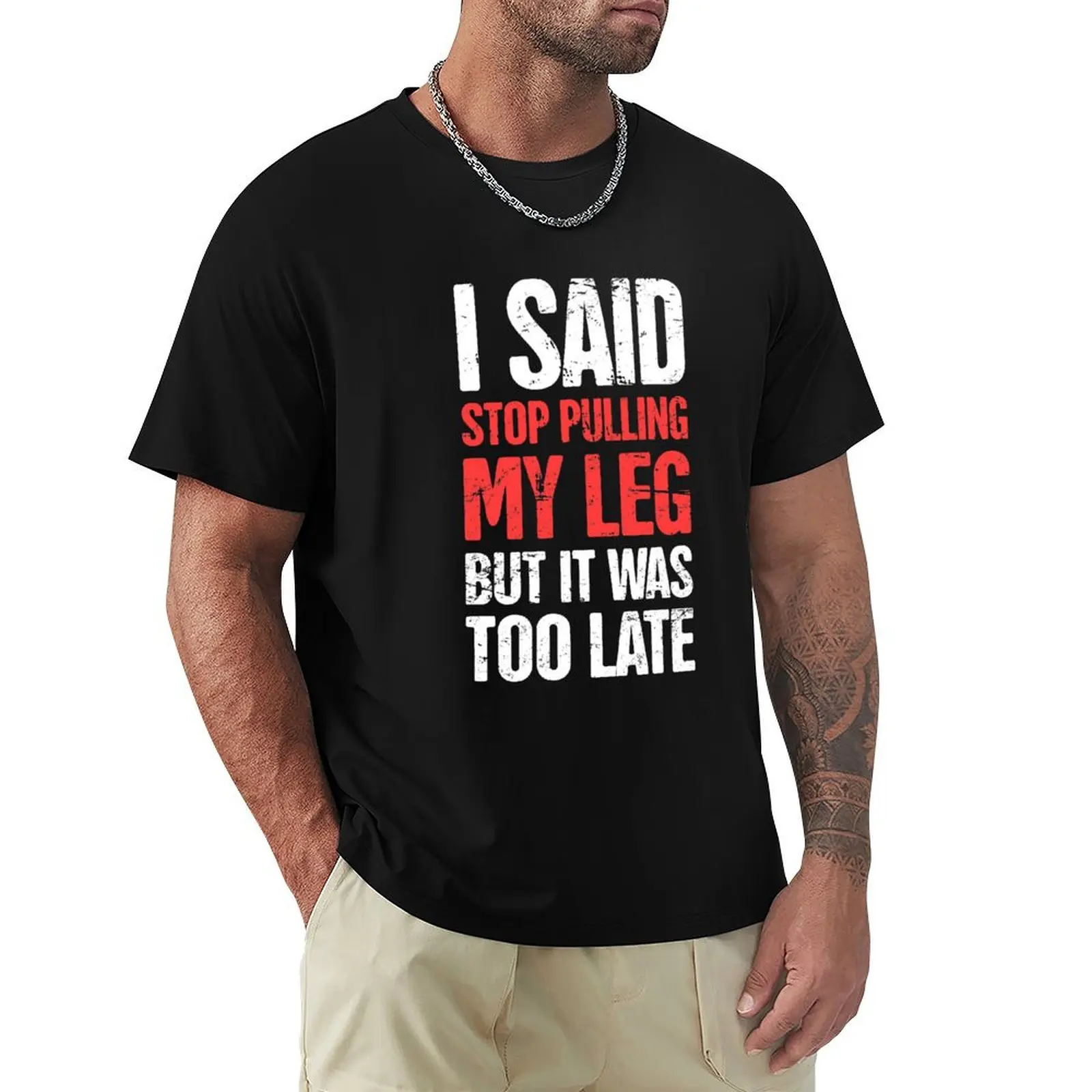 Funny Amputated Missing Leg Amputee Gift T-Shirt Utility Casual Work T-Shirt