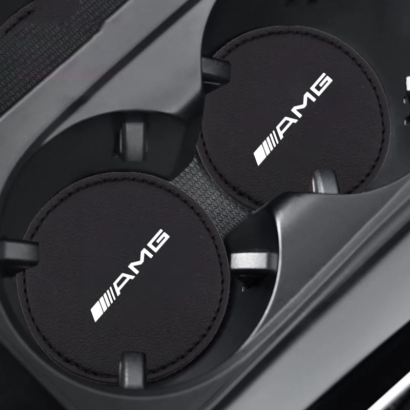 سيارة كأس الماء وسادة عدم الانزلاق حصيرة مقاومة للماء لمرسيدس بنز AMG GLE GLS CLS GLC CLA GLA GLK ML C197 R231 W167 اكسسوارات السيارات #2