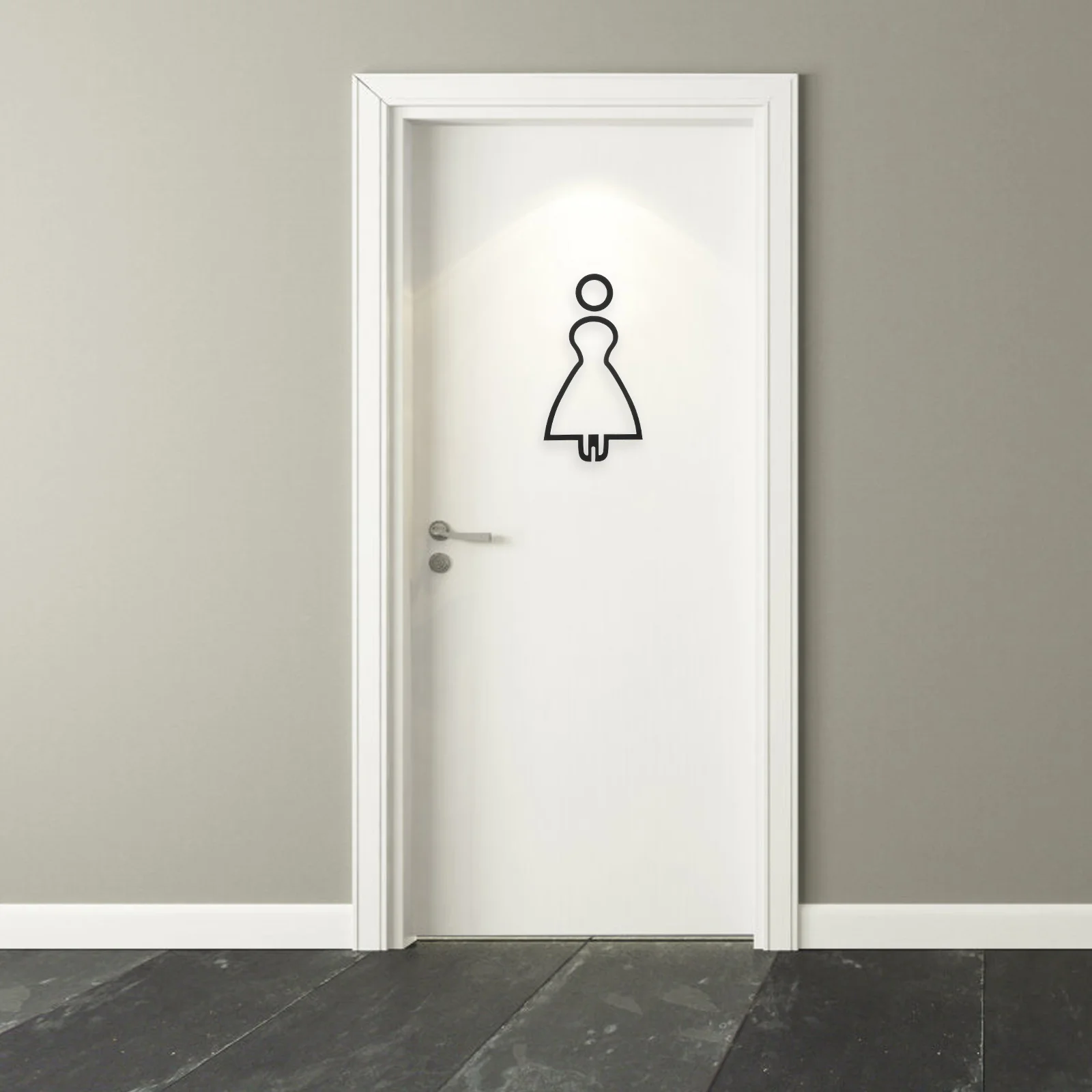 

Washroom Sign Decor Toilet Signs for Business Durable Material Easy to Install Bathroom Sign Restroom Signs Toilet Symbol