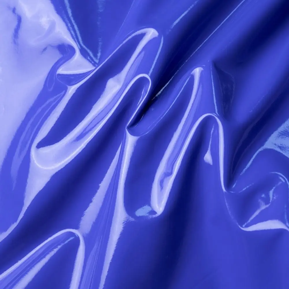 Bright Surface PU Leather Fabric Solid Color Stretch Elastic Imitation Leather Clothing Fabric Waterproof Wear-resistant