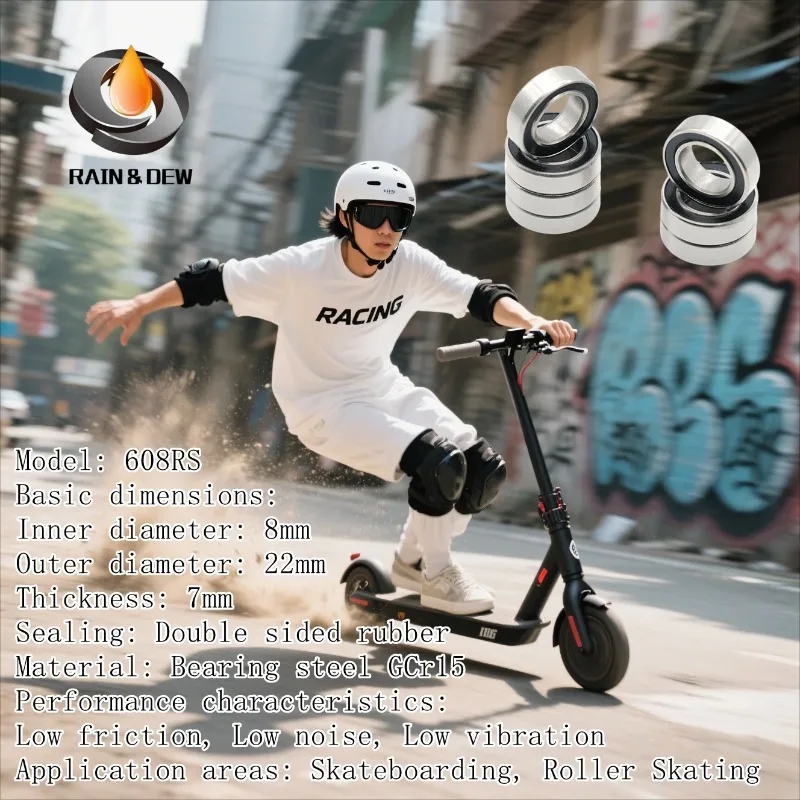 1Pcs 608RS Bearing …