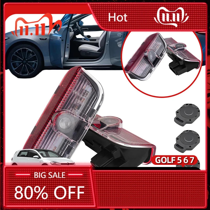 

Новые эмблемы для Volkswagen VW Новые 2 шт. для VW Passat B6 B7 B8 B9 Touareg Golf 5 6 7 Jetta MK6 MK7 GTI R светодиодный проект двери автомобиля